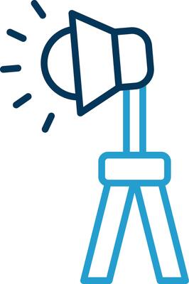Lighting Line Blue Two Color Icon
