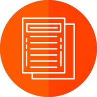 Task Line Yellow White Icon vector
