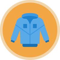 Jacket Flat Multi Circle Icon vector