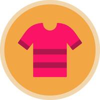 camisa plano multi circulo icono vector