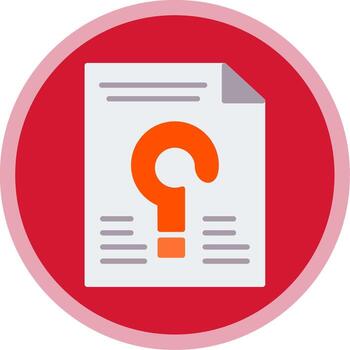 Unknown Flat Multi Circle Icon vector