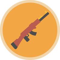 Gun Flat Multi Circle Icon vector