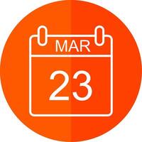 March Line Yellow White Icon vector