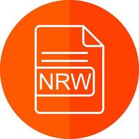 NRW File Format Line Yellow White Icon vector