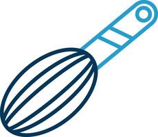 Whisk Line Blue Two Color Icon vector