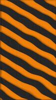 Vertical - gently moving diagonal black stripes over orange textured background. Full HD and looping abstract animation. video