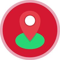 Gps Flat Multi Circle Icon vector