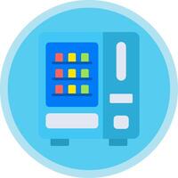 Vending Machine Flat Multi Circle Icon vector