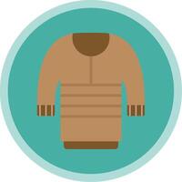 Sweater Flat Multi Circle Icon vector