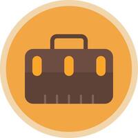 Suitcase Flat Multi Circle Icon vector