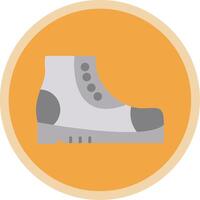 Boots Flat Multi Circle Icon vector