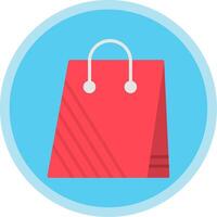 Shopping Bag Flat Multi Circle Icon vector