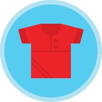 camisa plano multi circulo icono vector