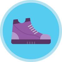 Sneaker Flat Multi Circle Icon vector