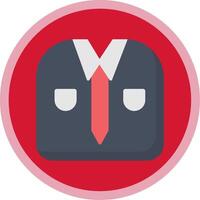 Working Suit Flat Multi Circle Icon vector