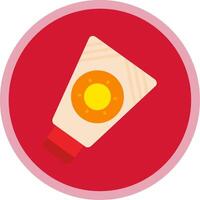 Sunscreen Flat Multi Circle Icon vector