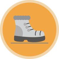 bota plano multi circulo icono vector