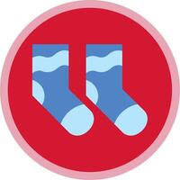 Socks Flat Multi Circle Icon vector