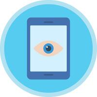 Smartphone Flat Multi Circle Icon vector