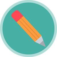 Pencil Flat Multi Circle Icon vector