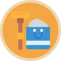 Cleaning Flat Multi Circle Icon vector