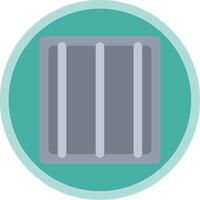 Jail Flat Multi Circle Icon vector