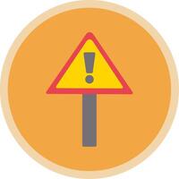 Alert Flat Multi Circle Icon vector