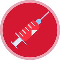 Syringe Flat Multi Circle Icon vector