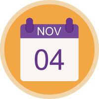 November Flat Multi Circle Icon vector