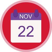 November Flat Multi Circle Icon vector