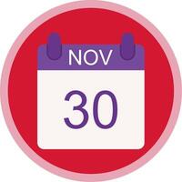 November Flat Multi Circle Icon vector