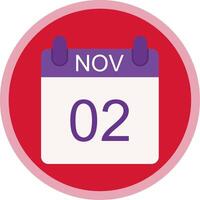 November Flat Multi Circle Icon vector