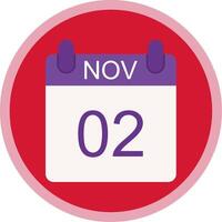 November Flat Multi Circle Icon vector