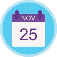 November Flat Multi Circle Icon vector