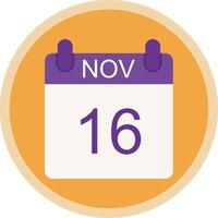 November Flat Multi Circle Icon vector