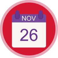 November Flat Multi Circle Icon vector