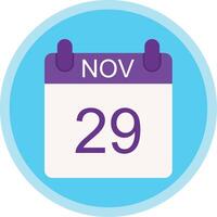 November Flat Multi Circle Icon vector