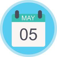 May Flat Multi Circle Icon vector