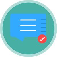 Chat Flat Multi Circle Icon vector