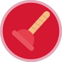 Plunger Flat Multi Circle Icon vector