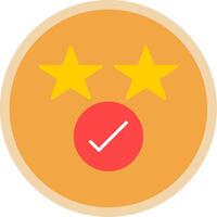 Rating Flat Multi Circle Icon vector