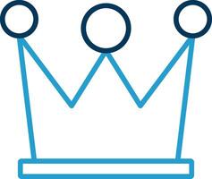 High Quality Content Line Blue Two Color Icon vector