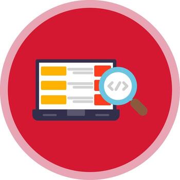 Software Development Flat Multi Circle Icon vector