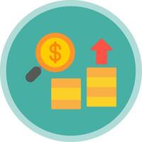 Search Flat Multi Circle Icon vector