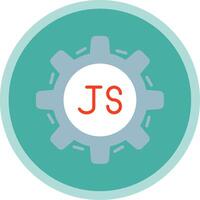 Javascript Flat Multi Circle Icon vector