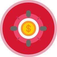 Target Flat Multi Circle Icon vector
