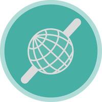 Sphere Flat Multi Circle Icon vector