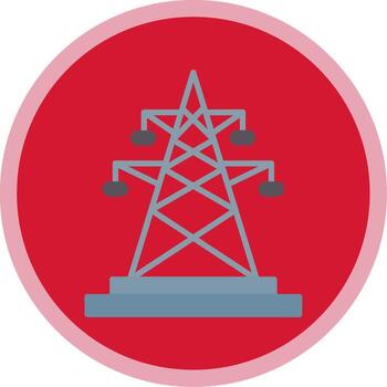 Electric Flat Multi Circle Icon vector