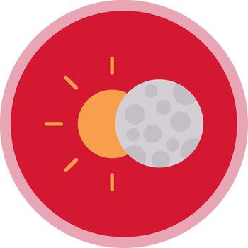 Eclipse Flat Multi Circle Icon vector