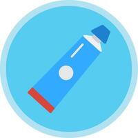 Tooth Paste Flat Multi Circle Icon vector